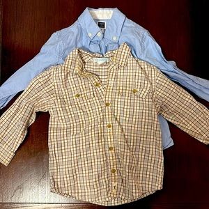 Janie & Jack toddler boy button-down shirt set!
